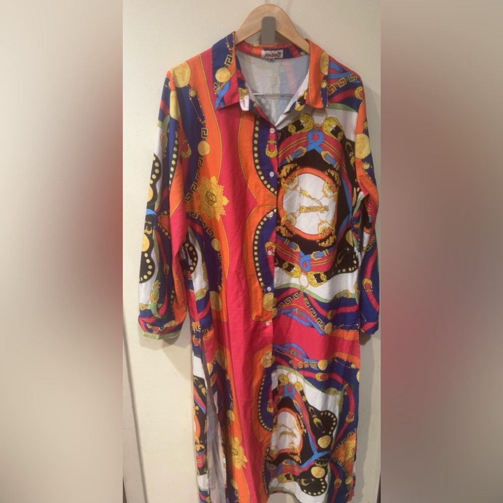 Colorful Patterned Maxi Dress
